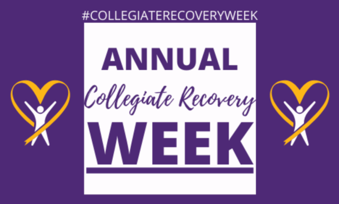 #CollegiateRecoveryWeek Annual Collegiate Recovery Week April 15-19, 2024